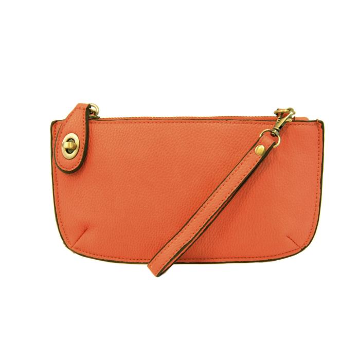 Mini Crossbody Wristlet Clutch Orange