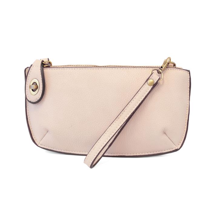 Mini Crossbody Wristlet Clutch Eggshell Pink