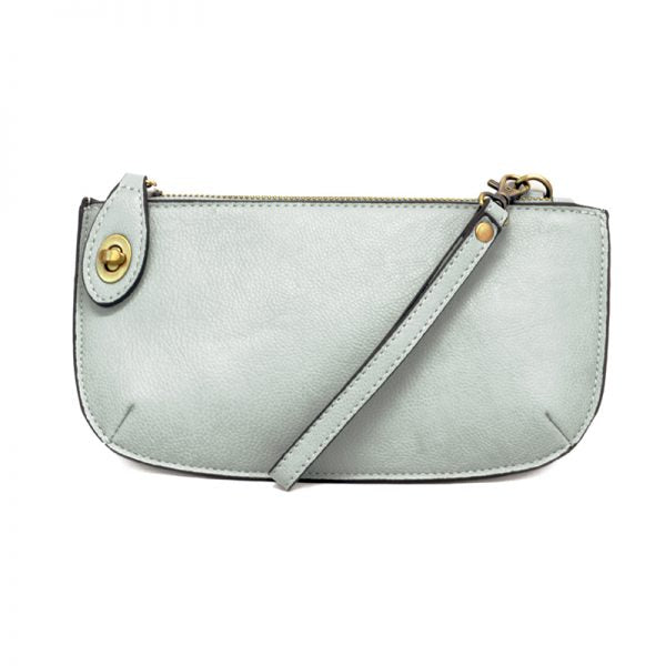 Mini Crossbody Wristlet Clutch Pale Blue