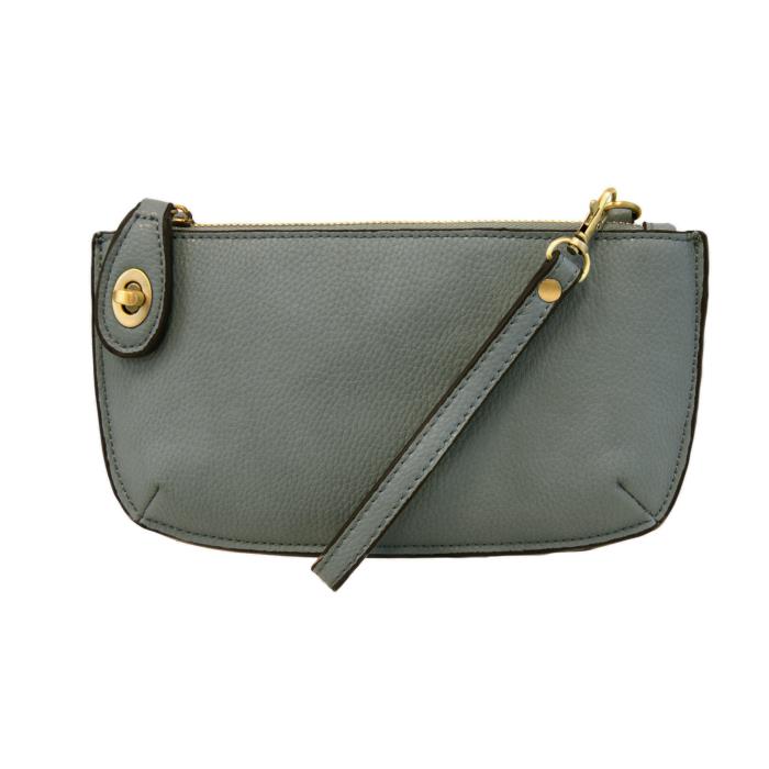 Mini Crossbody Wristlet Clutch Mineral Blue