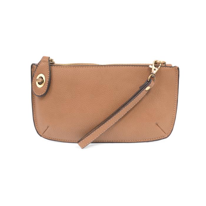 Mini Crossbody Wristlet Clutch Camel