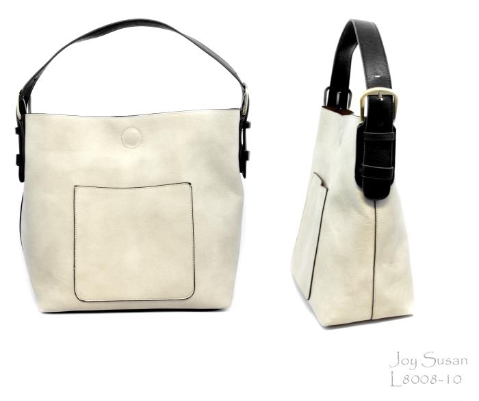 Hobo Handbag Stone/Black