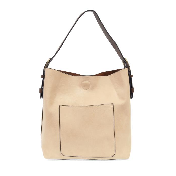 Hobo Handbag Cream/Coffee Handle