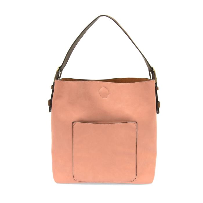Hobo Handbag Blush/Coffee Handle
