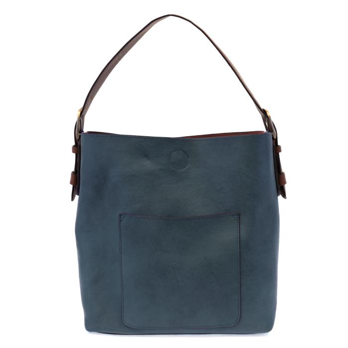Hobo Handbag Dark Chambray/Coffee Handle