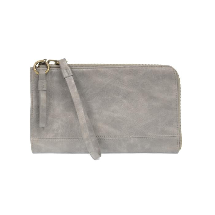 Karina Convertible Wristlet And Wallet Metallic Silver