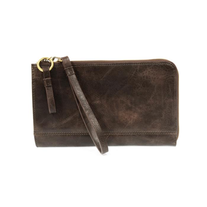 Karina Convertible Wristlet And Wallet Dark Oak