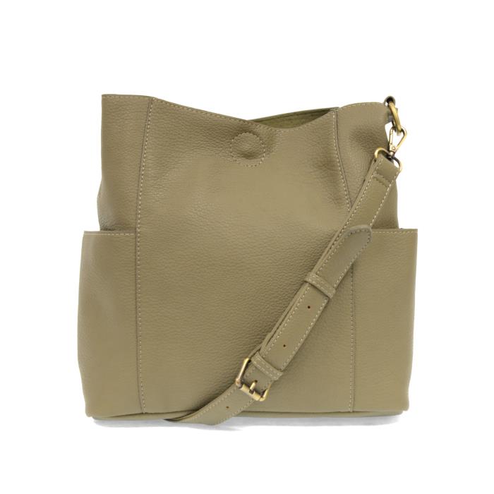 Kayleigh Side Pocket Bucket Bag Sage