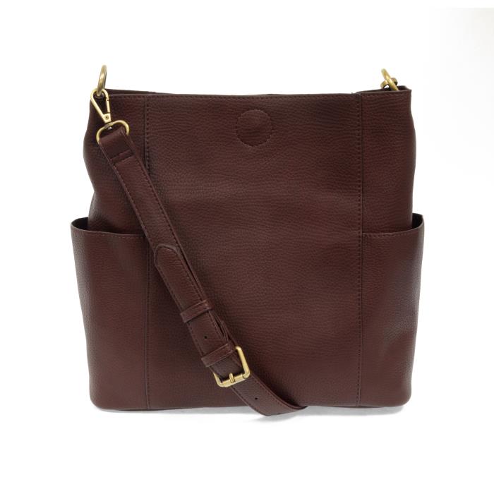 Kayleigh Side Pocket Bucket Bag Oxblood
