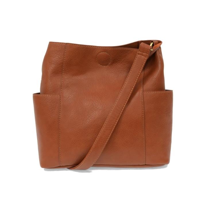 Kayleigh Side Pocket Bucket Bag Bourbon