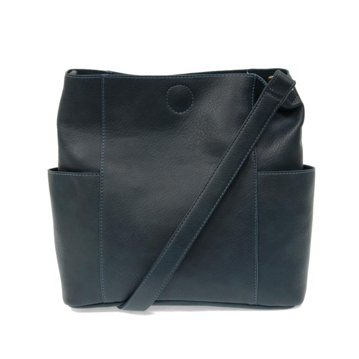 Kayleigh Side Pocket Bucket Bag Dark Cyan