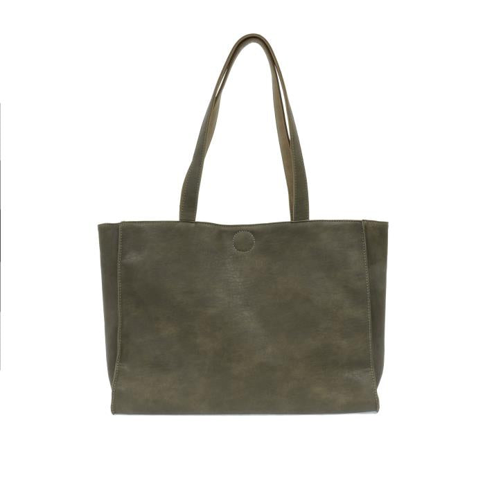 Tatum Reversible Tote Olive/Mushroom