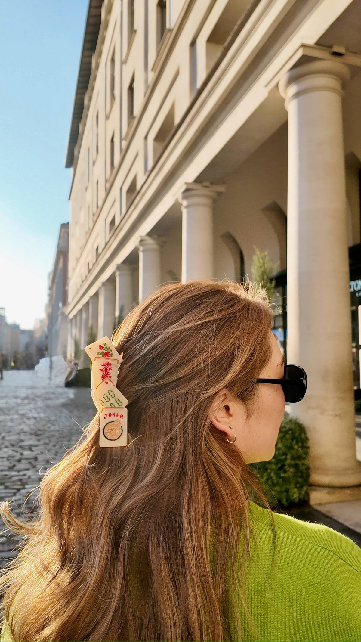 Mahjong Claw Hair Clip