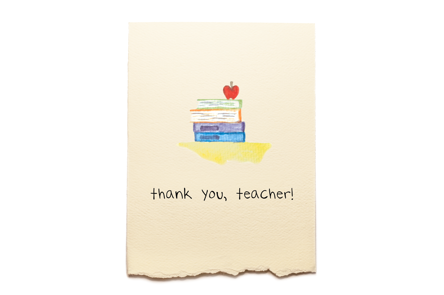 Teacher Books Thank You Card
