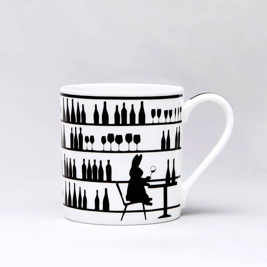 Wine Tasting Rabbit Mug