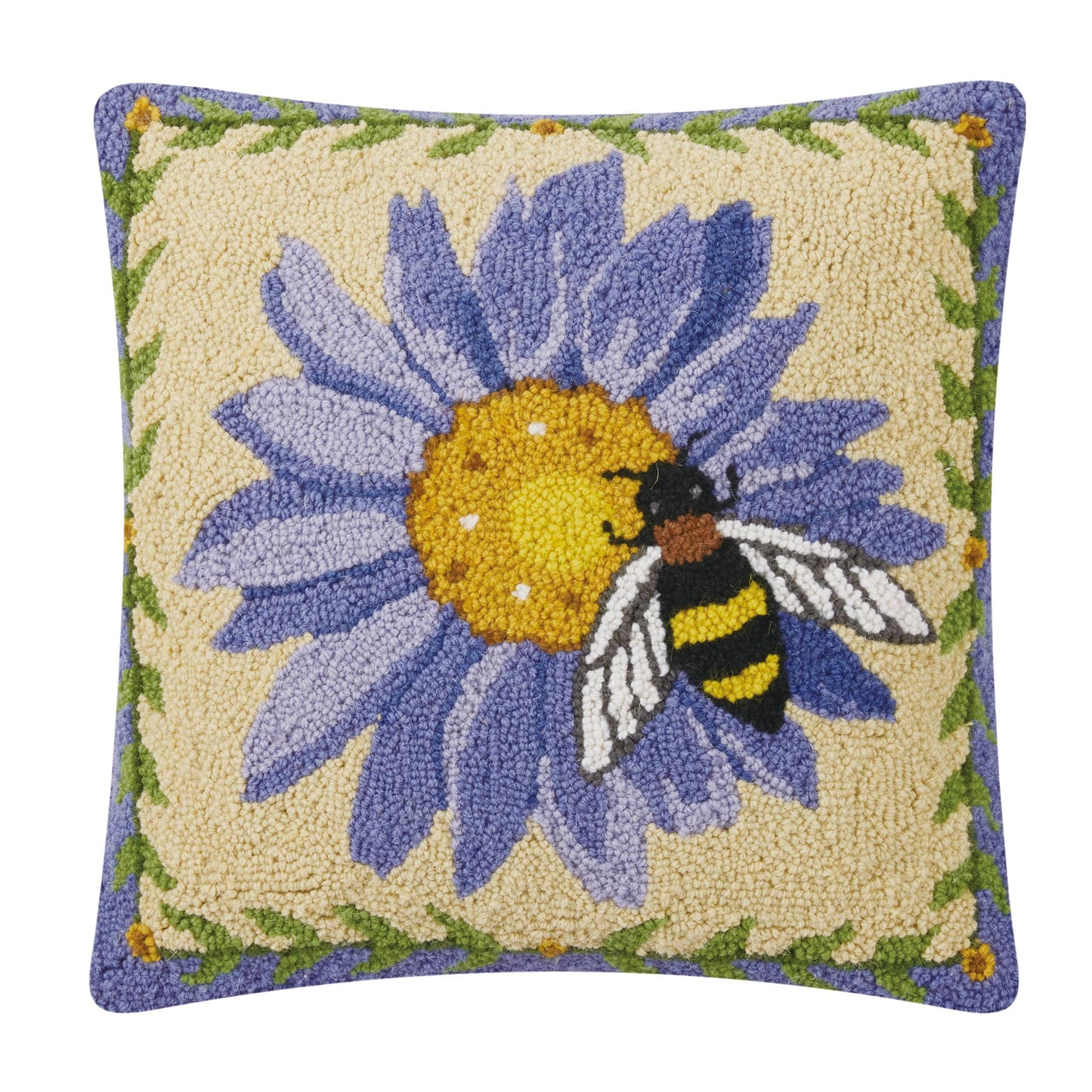 Beehavin Purple Sunflowers Hook Pillow