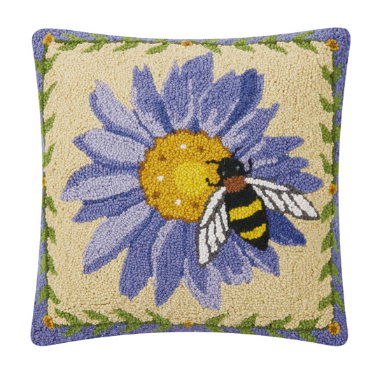 Beehavin Purple Sunflowers Hook Pillow