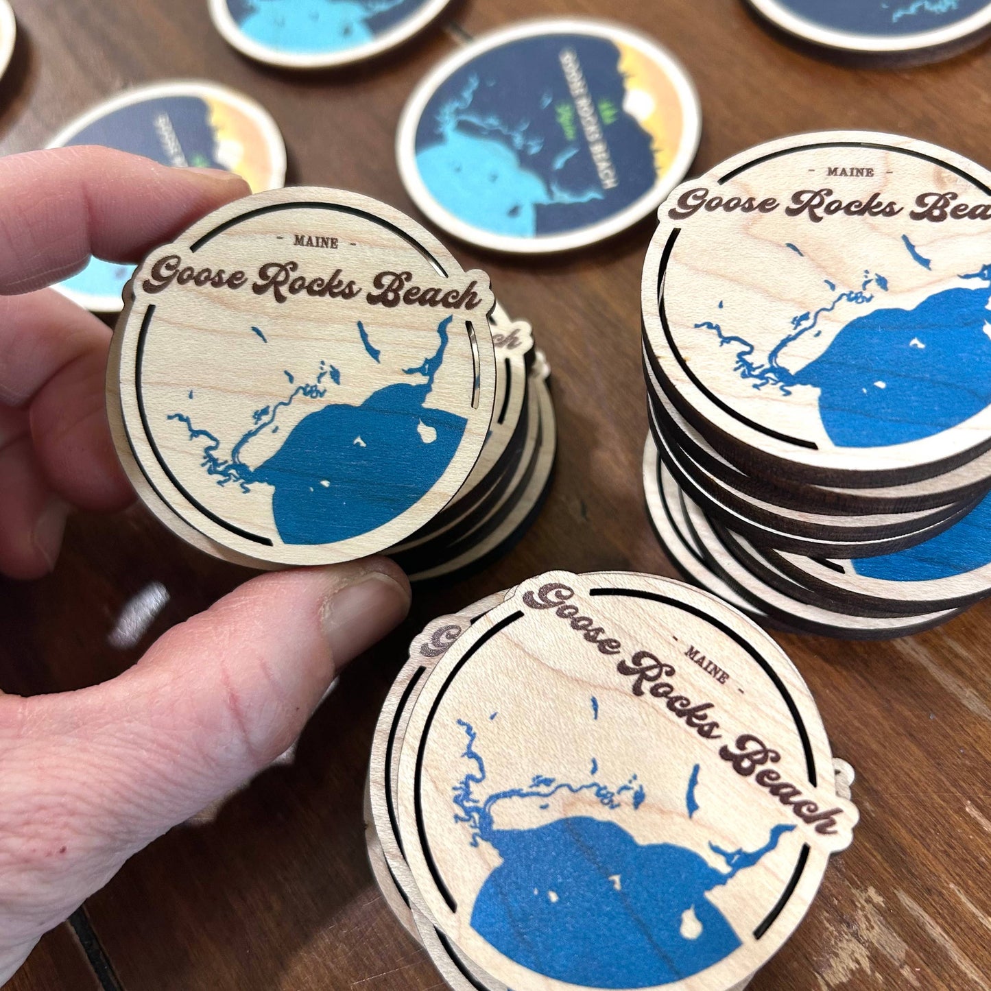 Lake CDA Custom Wooden Lake Magnets