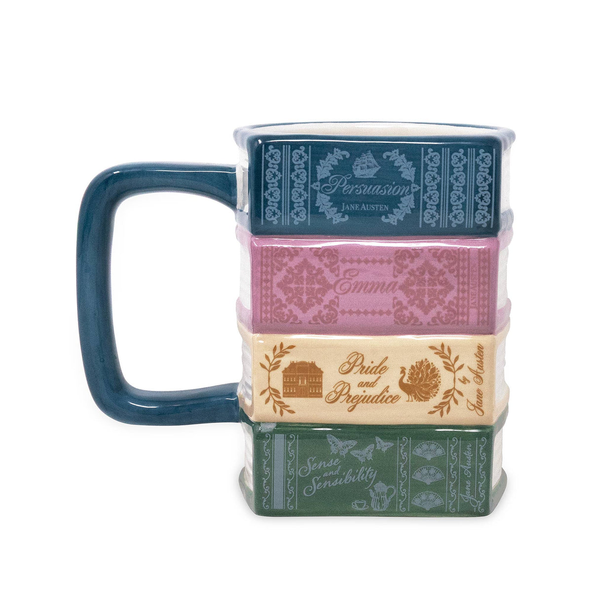 Stacked Books Mug - Jane Austen Collection