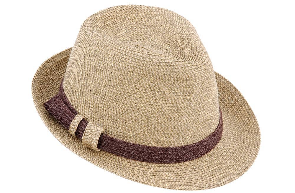 8337 Hat Spring: White Tweed