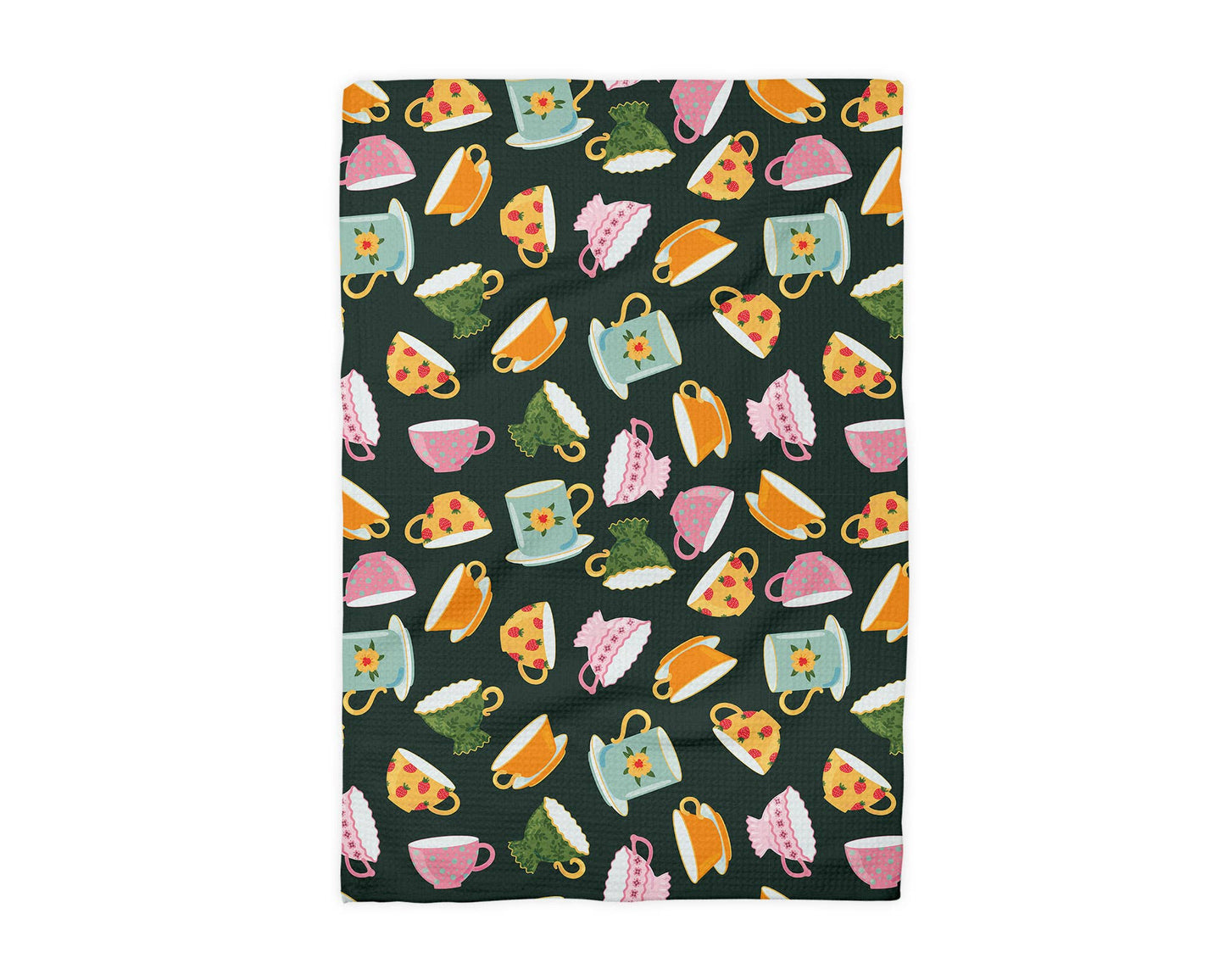Tea Cup Room Shop Coffee Teacup Waffle Kitchen Towel