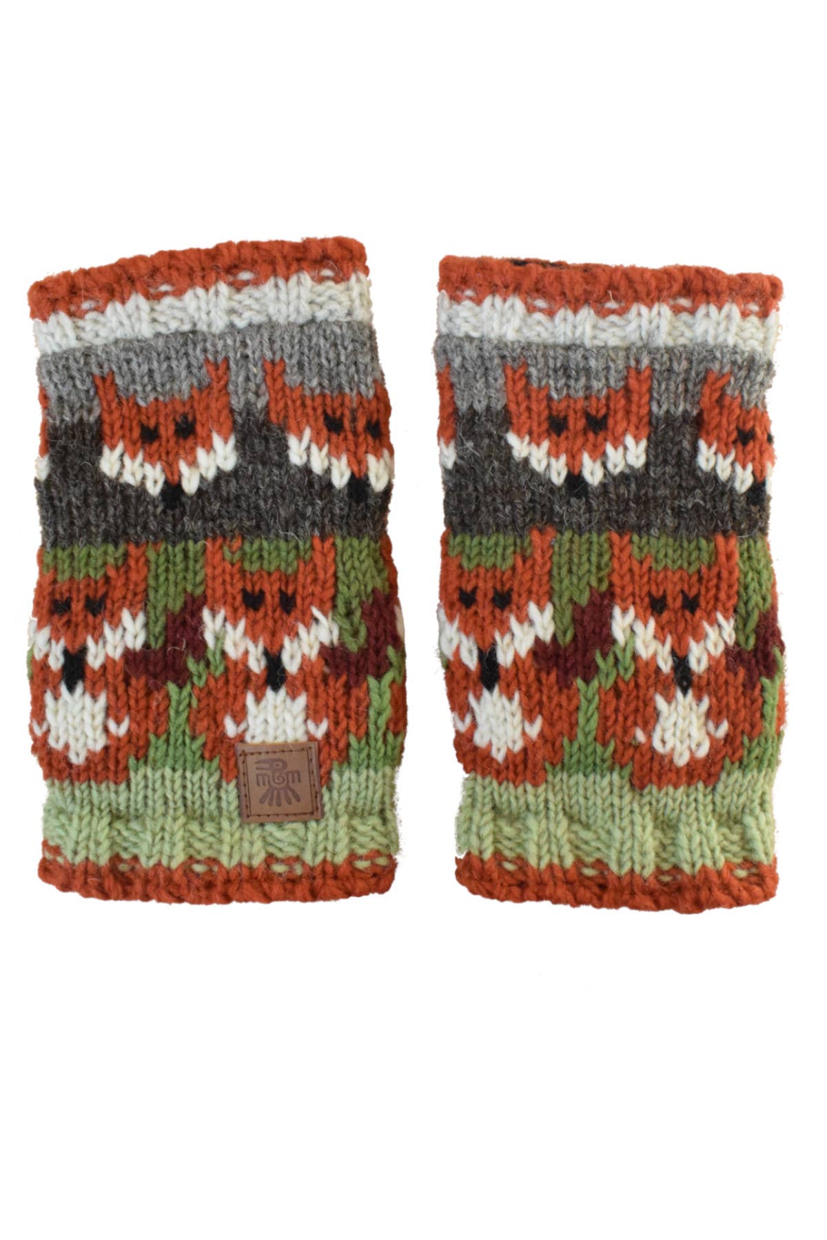 Skulk of Foxes Fingerless Gloves Red