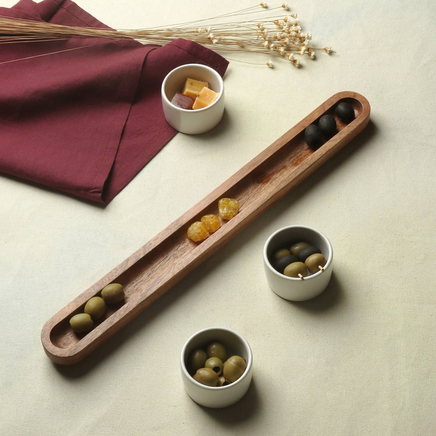 ACACIA OBLONG WOOD SERVINGTRAY