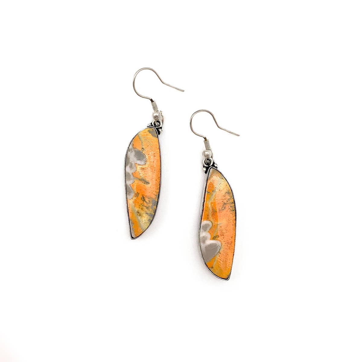 Kashi Semiprecious Stone Bumblebee Jasper Earrings