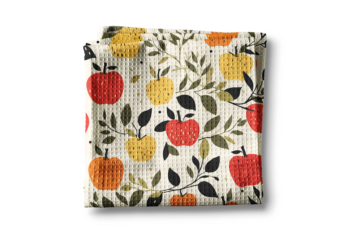 Basket Apple Tree Fall Picking Far Towel