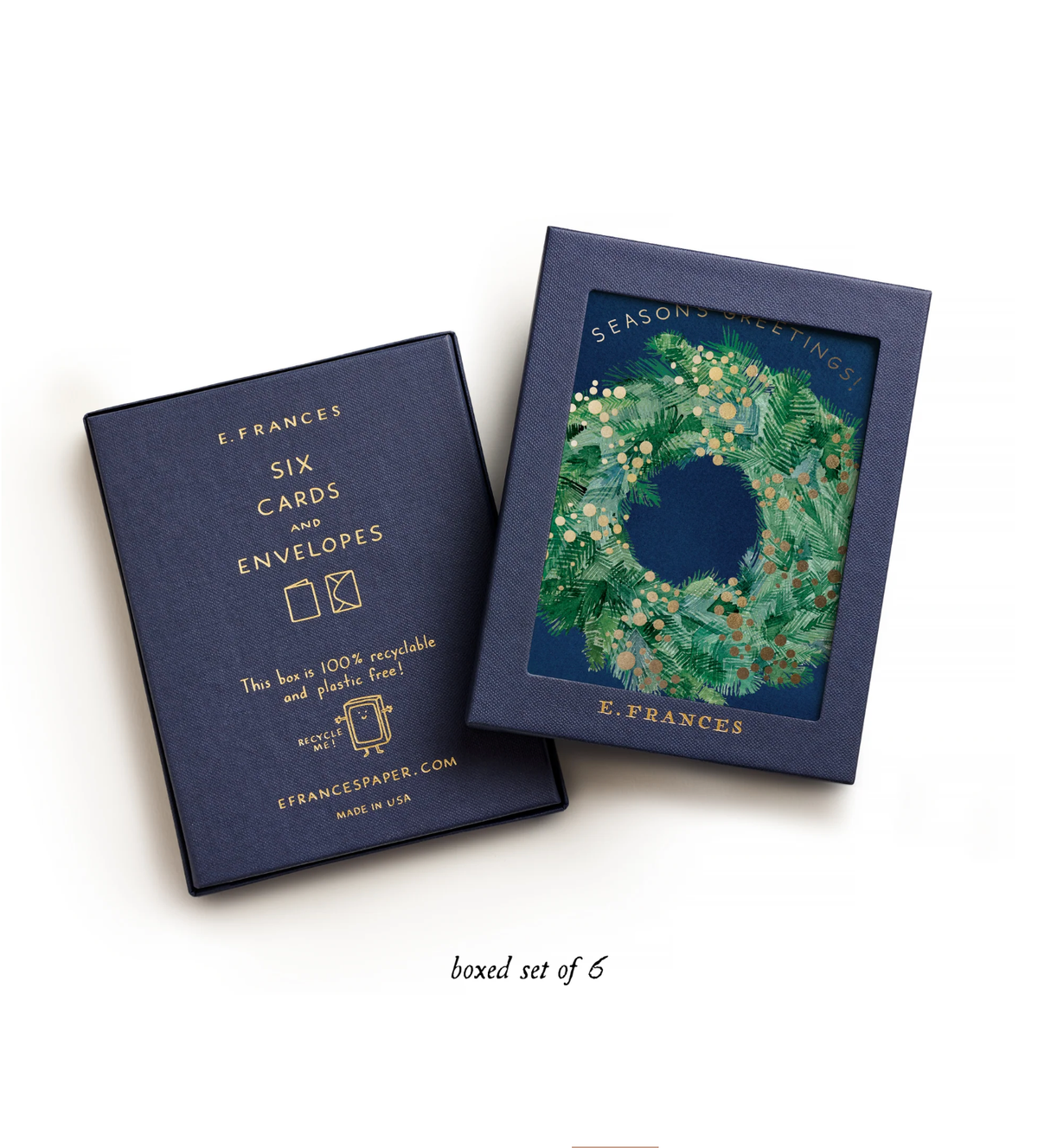 Season's Greens | Wreath Christmas Cards Boxed Set