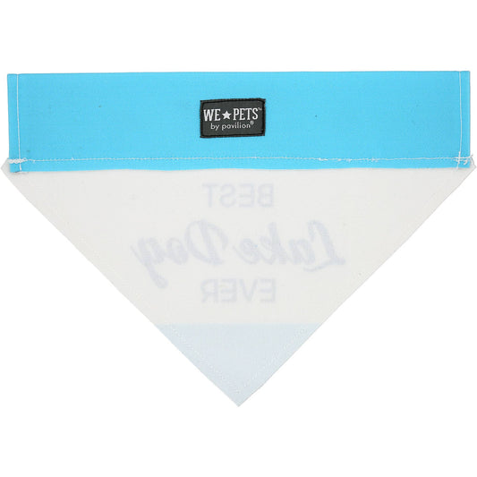 Lake Dog - 12" x 8" Canvas Slip on Pet Bandana: 12" x 8" Medium-Large