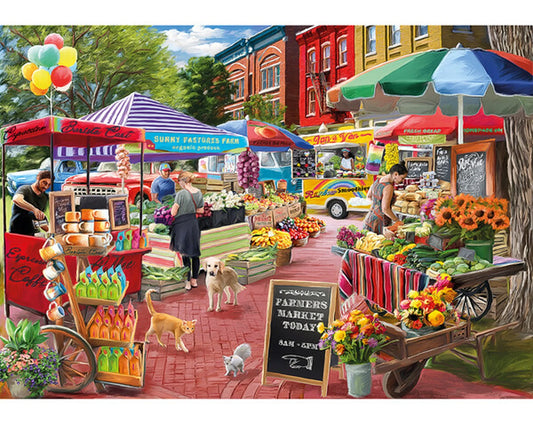 A Day At The Farmers Market - 500 Piece Puzzle