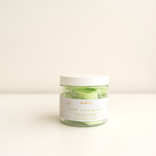 Mini Bath Fizzies (8 pc) - Fresh Lemongrass