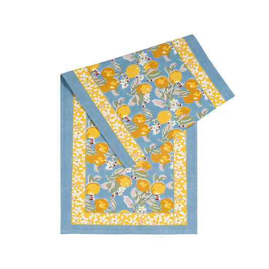 Citron Blue & Yellow Runner 16" x 72"