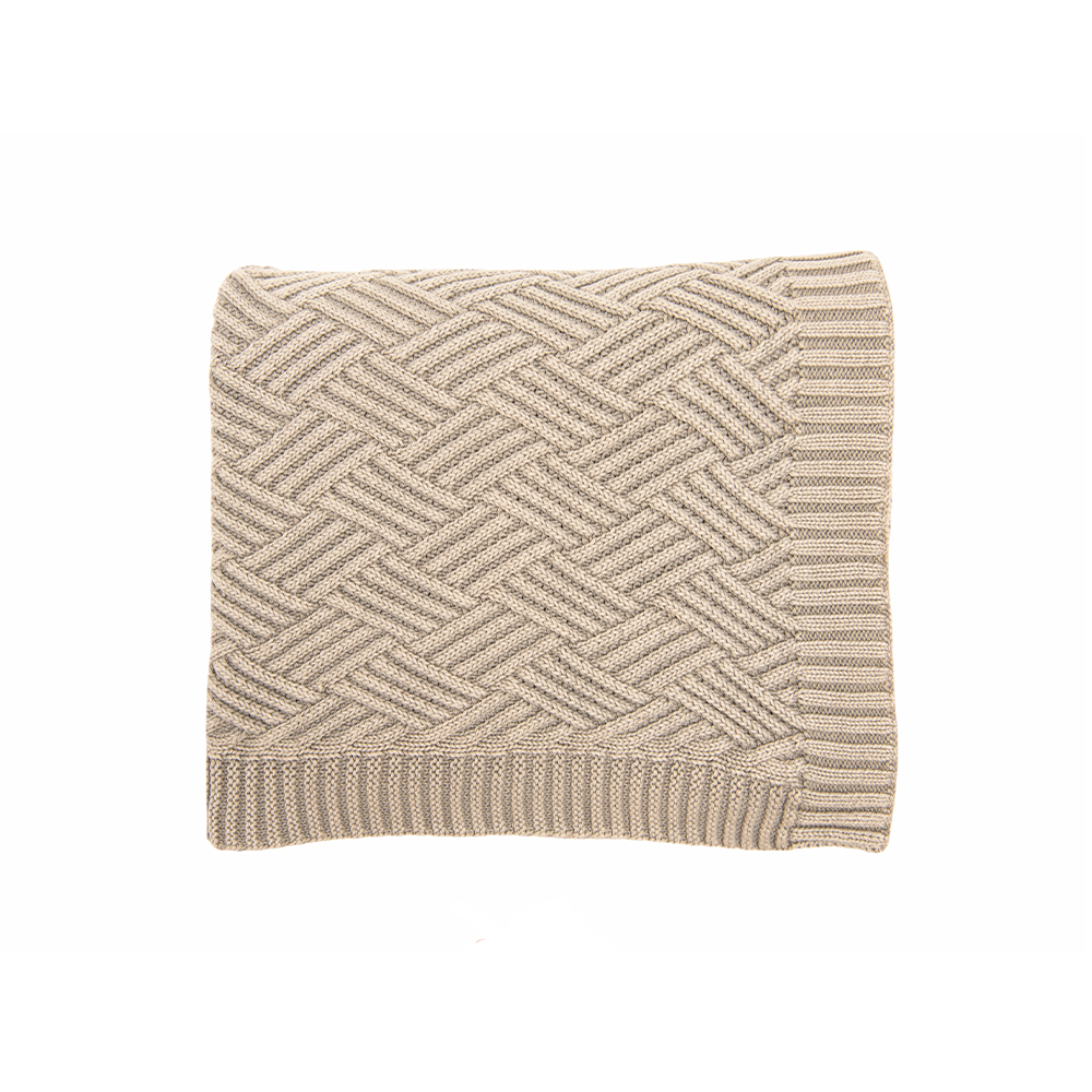 Washed Brick - Ash - 100% Cotton Throw Blanket