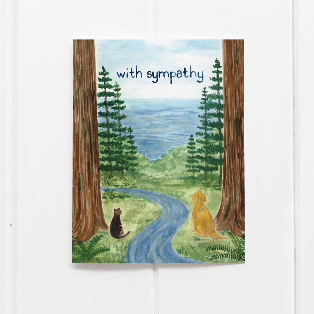 Pet Sympathy Card - Watercolor Greeting Card
