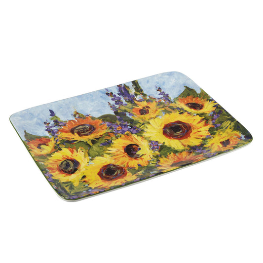 Sunflower Bouquet Rectangular Platter 16in x 12in