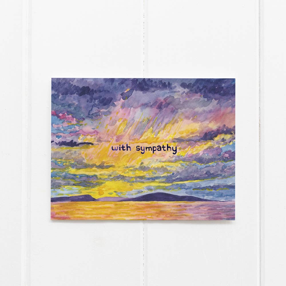 With Sympathy Card - Empathy Card - Sympathy Card