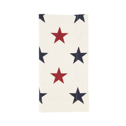 Americana Stars Napkin: Red/White/Blue / 20"