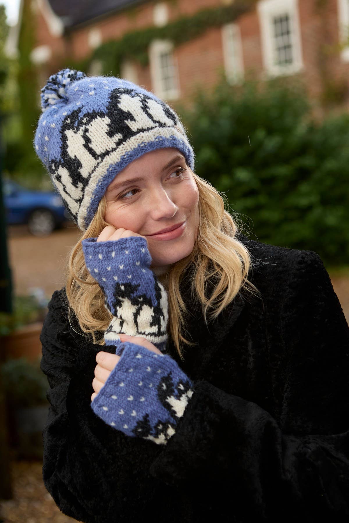 Huddle of Penguins Fingerless Gloves