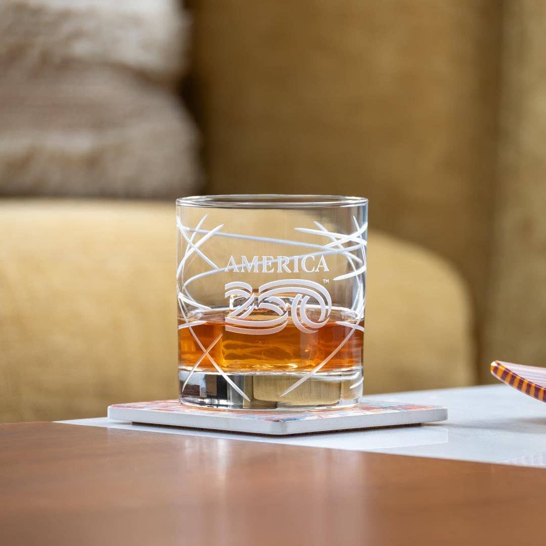 America250™ Longitude On The Rocks Whiskey Glass