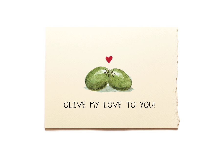 Olive My Love Love Friendship Card