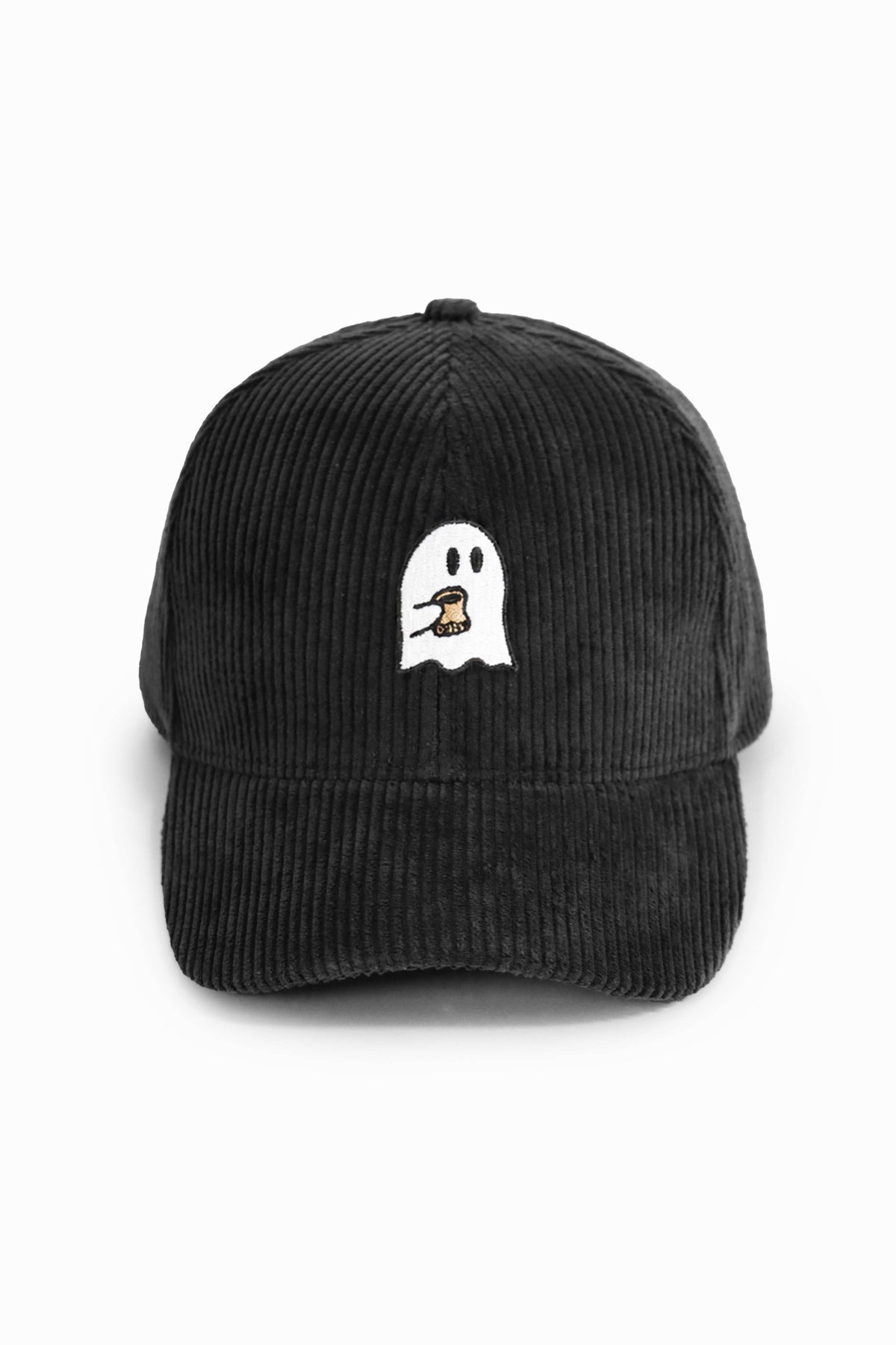 HALLOWEEN Ghost Corduroy Cap: Brown