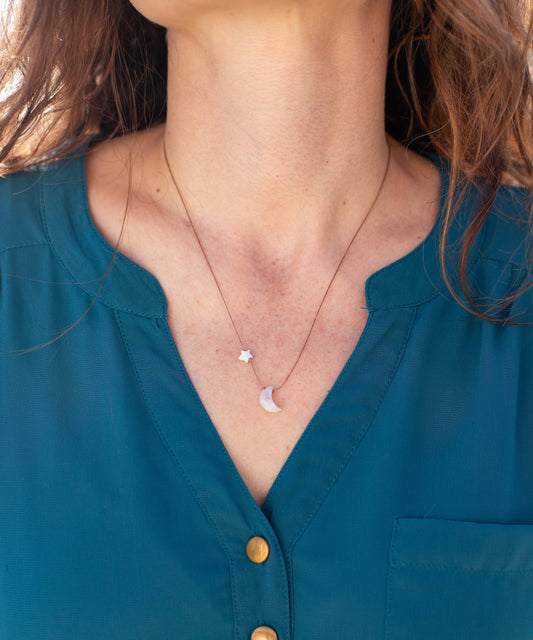 Moonstone I Love You to the Moon & Back Necklace