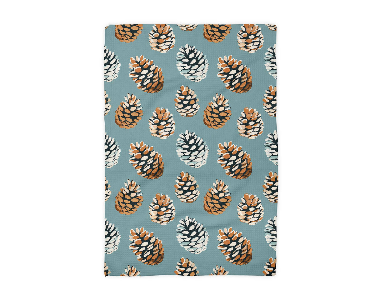 Pinecone Winter Tree Cabin Towel