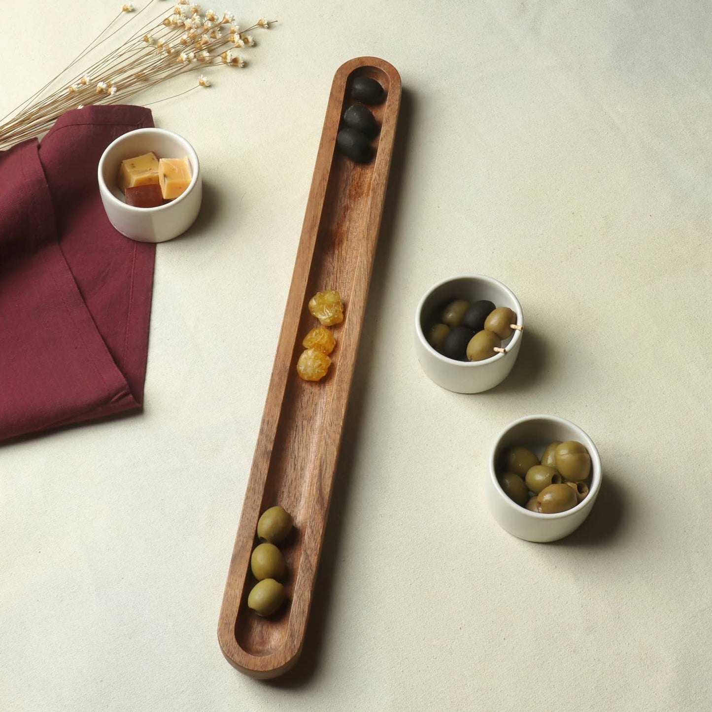 ACACIA OBLONG WOOD SERVINGTRAY