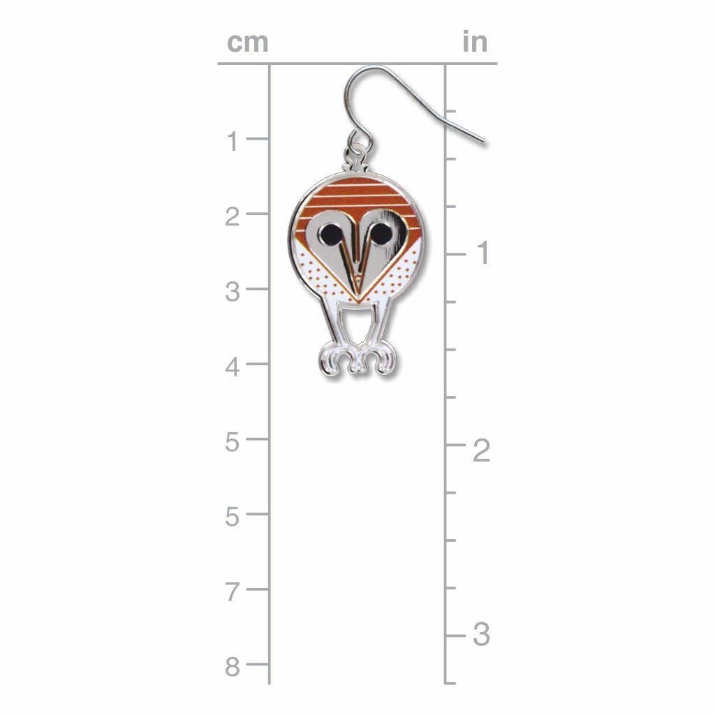 Charley Harper's Barn Owl Earrings