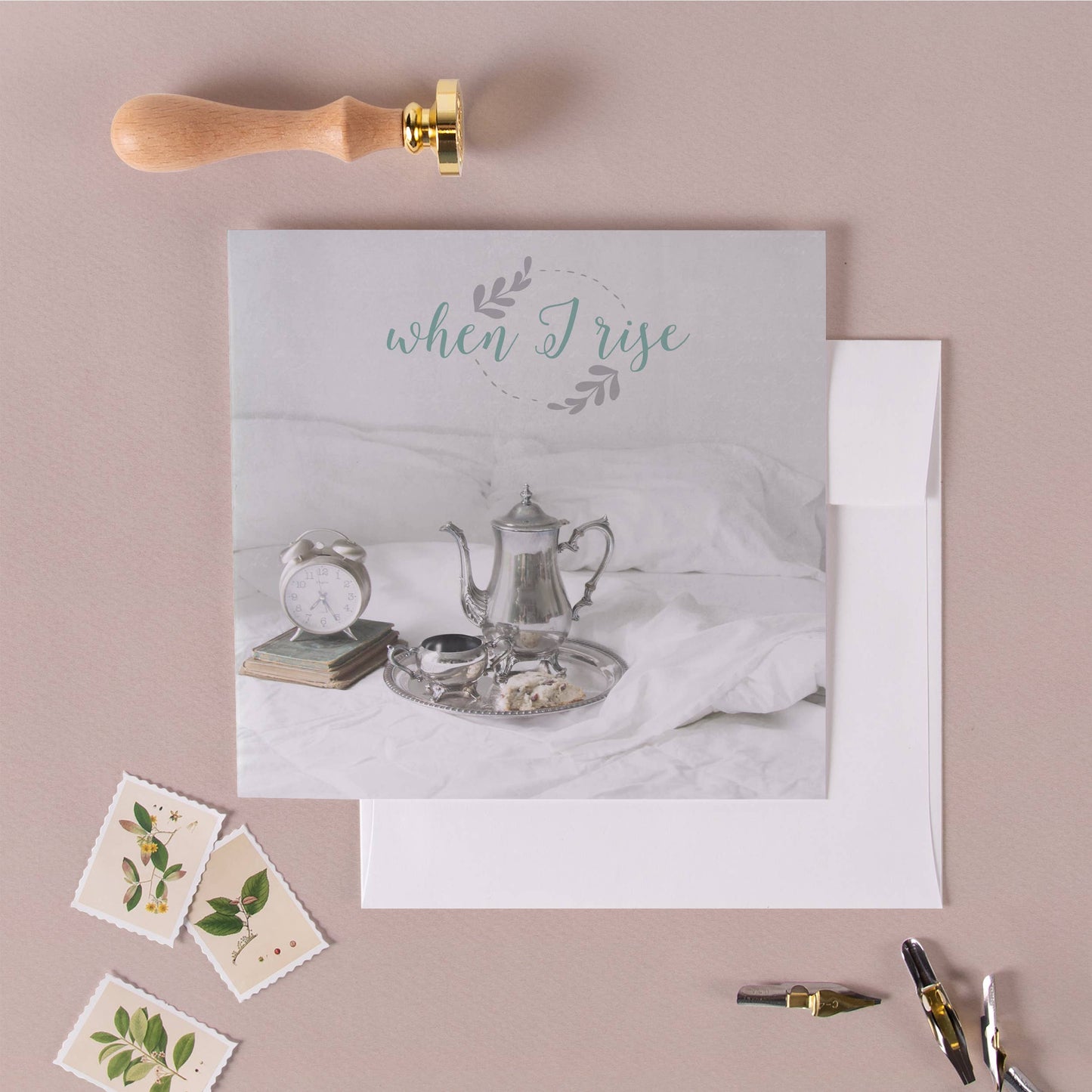 When I Rise Get Well Greeting Card