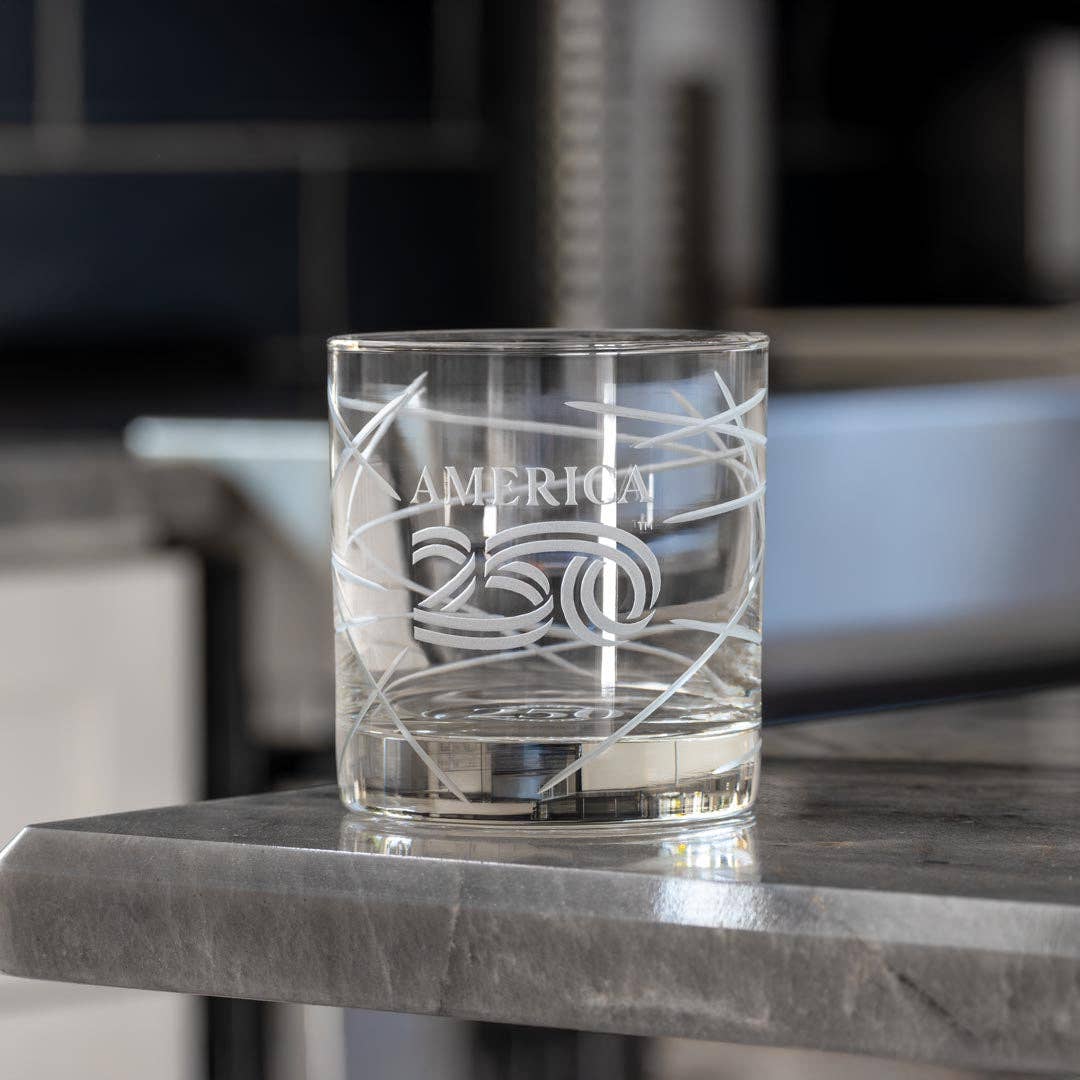 America250™ Longitude On The Rocks Whiskey Glass