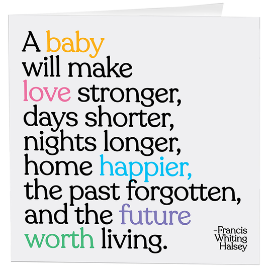 Cards - D307- A Baby Will Make - Baby - (F. Whiting Halsey)